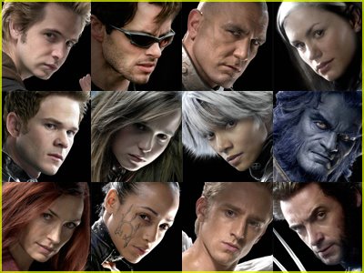 Characters from X-Men The Last Stand